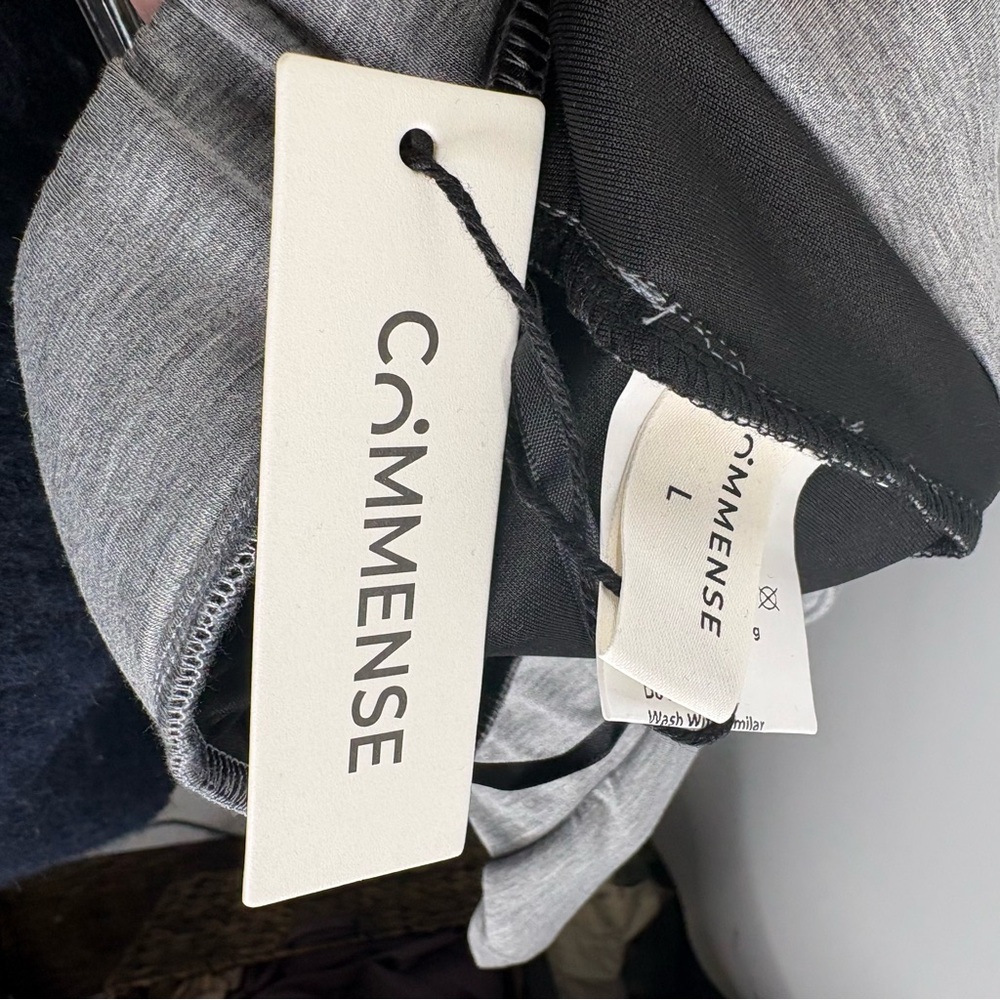 COMMENSE SIZE LARGE GRAY DRAWSTRING RAYON BLEND S… - image 5